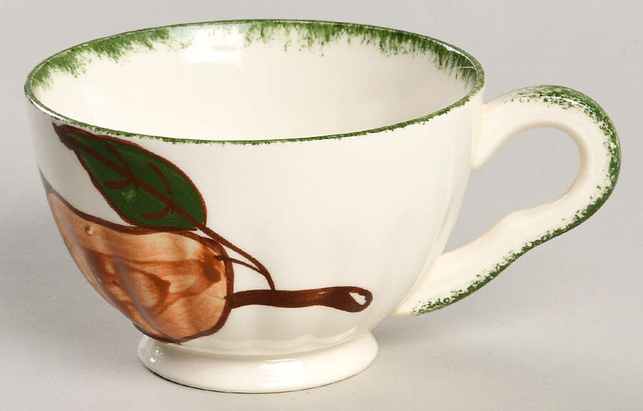 County Fair Green Footed Cup by Blue Ridge Southern Pottery-1
