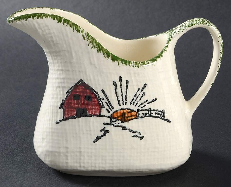 Cock o' the Morn' Creamer by Blue Ridge Southern Pottery-1