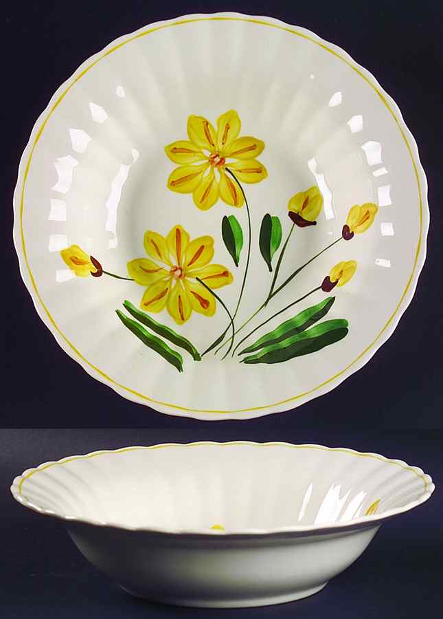 Coreopsis 9" Round Vegetable Bowl by Blue Ridge Southern Pottery-1