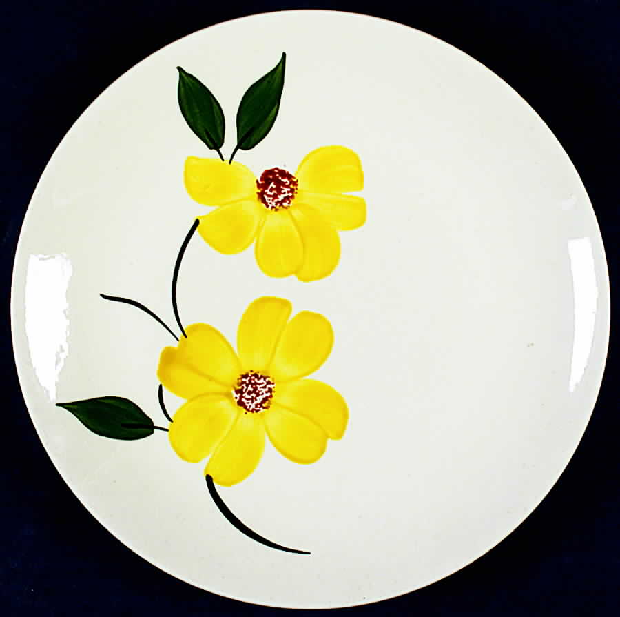 Cosmos Luncheon Plate by Blue Ridge Southern Pottery-1