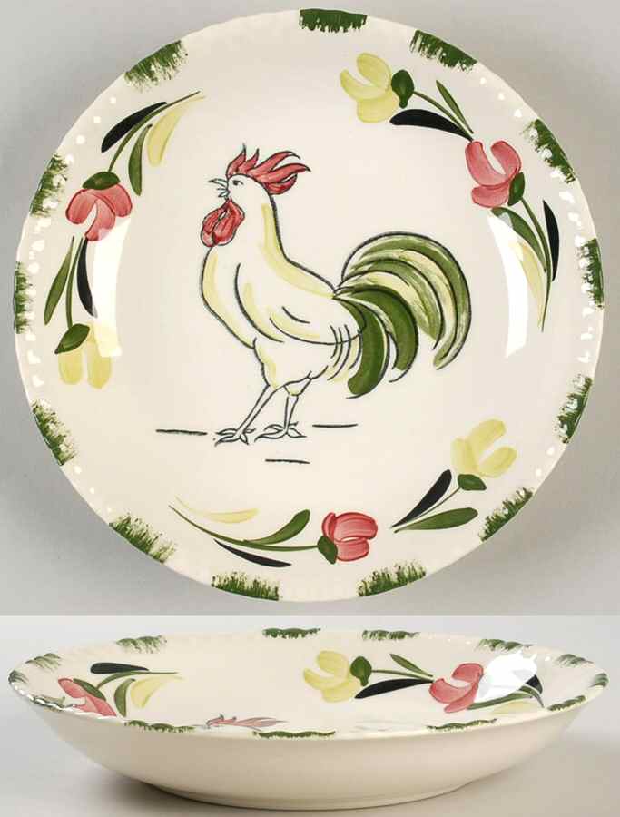 Cock o' the Walk Coupe Soup Bowl by Blue Ridge Southern Pottery-1