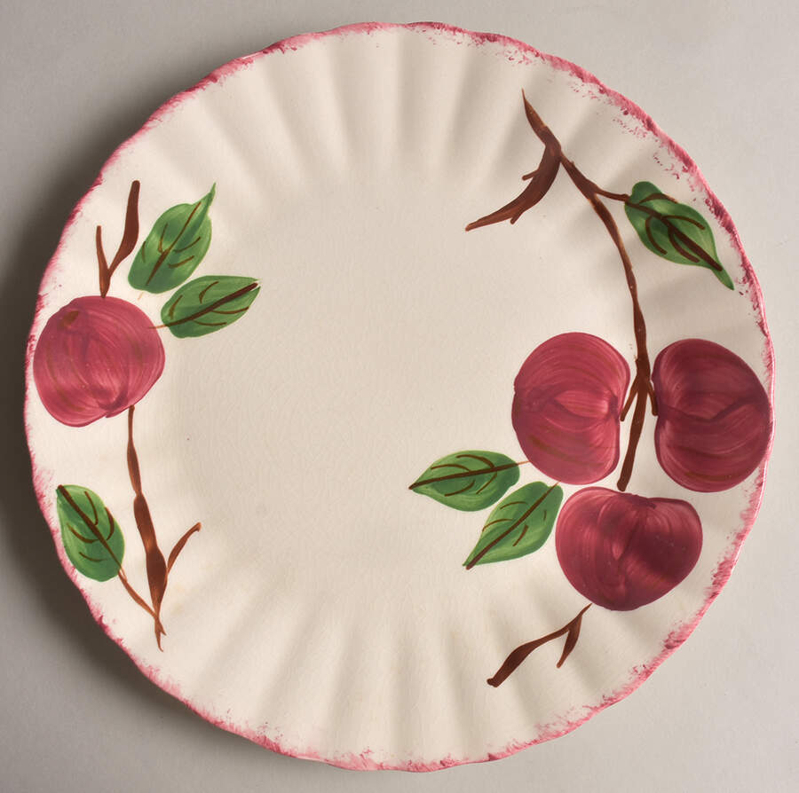 Crab Apple Dinner Plate by Blue Ridge Southern Pottery-1