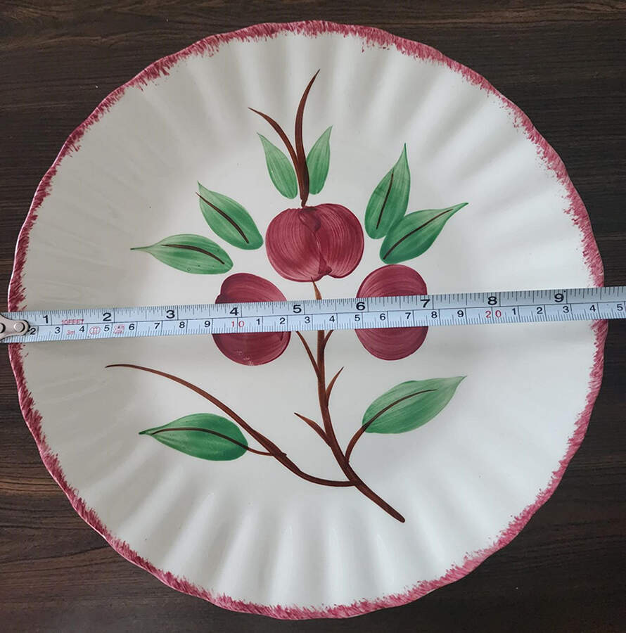 Crab Apple Luncheon Plate by Blue Ridge Southern Pottery-1