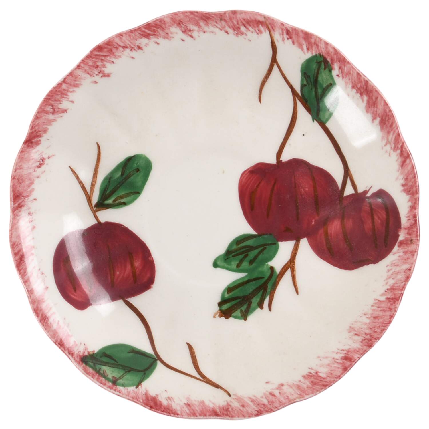Crab Apple Saucer for Demitasse Cup by Blue Ridge Southern Pottery-1