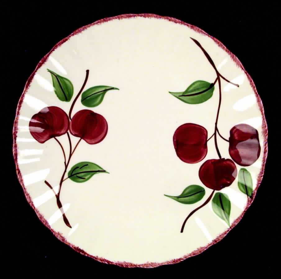 Crab Apple Luncheon Plate by Blue Ridge Southern Pottery-1