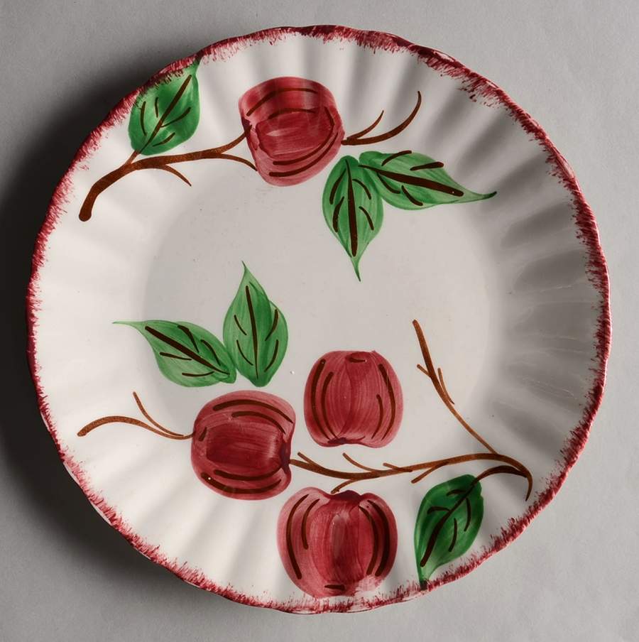 Crab Apple Luncheon Plate by Blue Ridge Southern Pottery-1