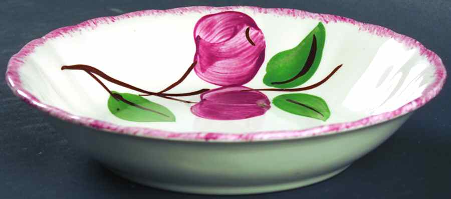 Crab Apple Fruit/Dessert (Sauce) Bowl by Blue Ridge Southern Pottery-1