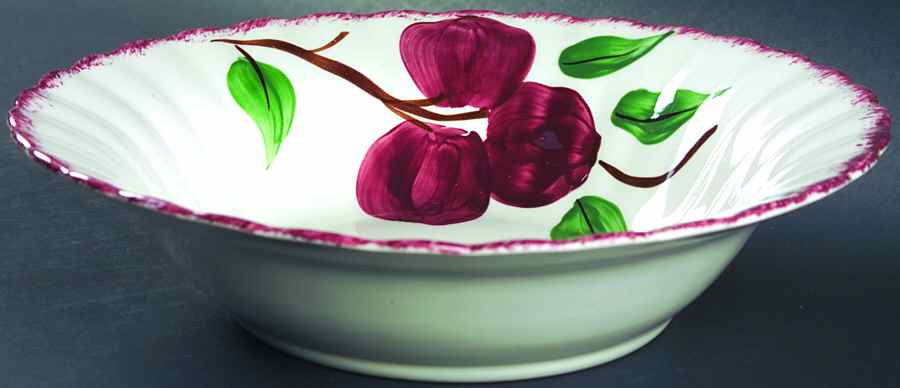 Crab Apple 9" Round Vegetable Bowl by Blue Ridge Southern Pottery-1
