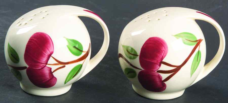 Crab Apple Salt & Pepper Set by Blue Ridge Southern Pottery-1