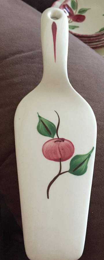 Crab Apple Solid Ceramic Pie/Cake Server by Blue Ridge Southern Pottery-1