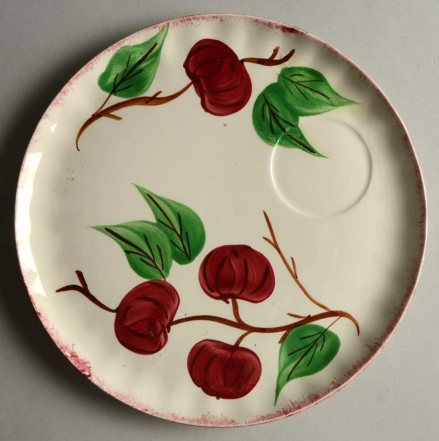 Crab Apple Snack Plate by Blue Ridge Southern Pottery-1