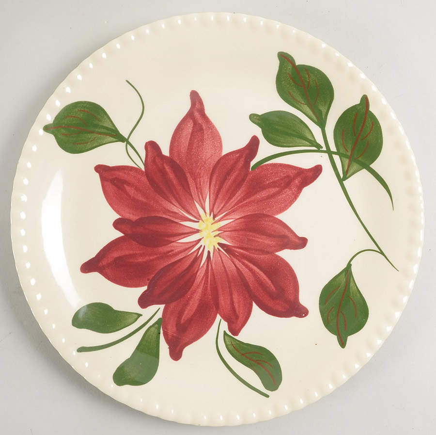 Dahlia Dinner Plate by Blue Ridge Southern Pottery-1