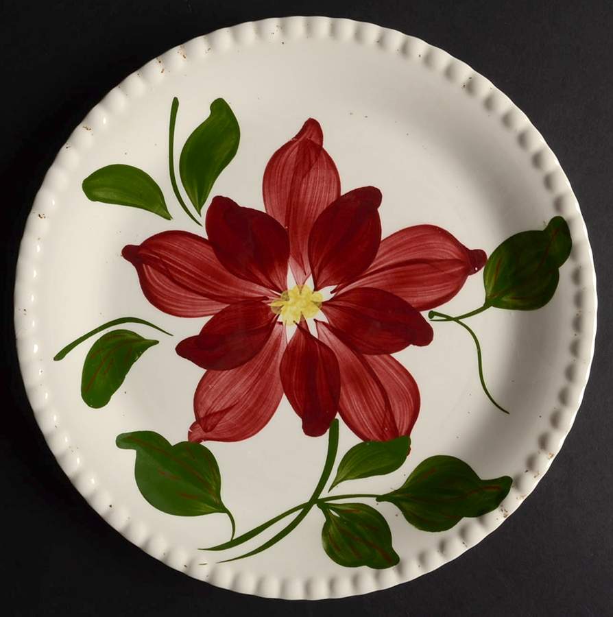 Dahlia Luncheon Plate by Blue Ridge Southern Pottery-1