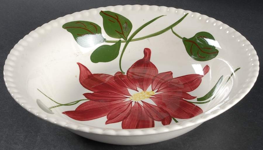 Dahlia 9" Round Vegetable Bowl by Blue Ridge Southern Pottery-1