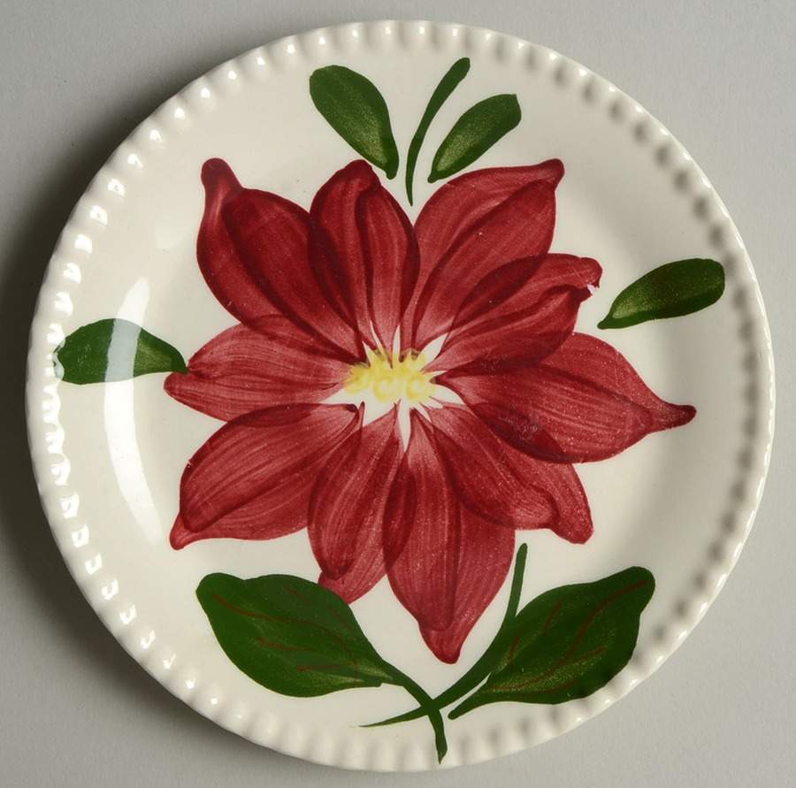 Dahlia Bread & Butter Plate by Blue Ridge Southern Pottery-1