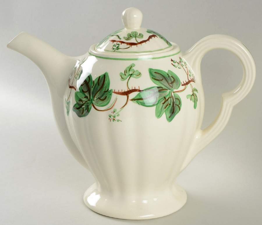 Dewberry Coffee Pot & Lid by Blue Ridge Southern Pottery-1