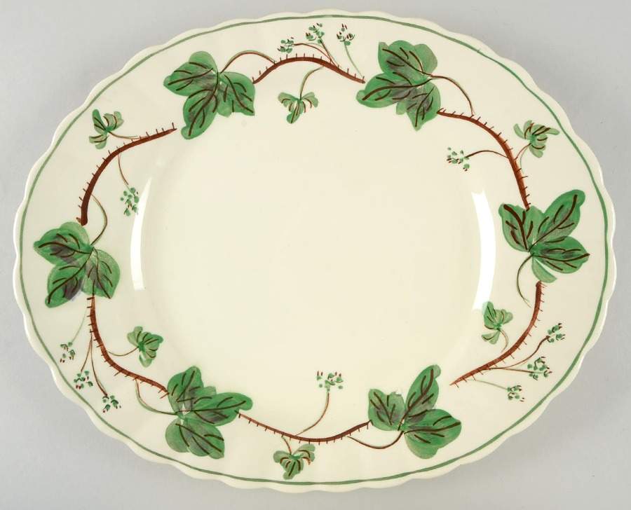 Dewberry 14" Oval Serving Platter by Blue Ridge Southern Pottery-1