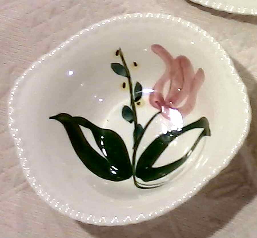 Dutch Bouquet Lugged Cereal Bowl by Blue Ridge Southern Pottery-1