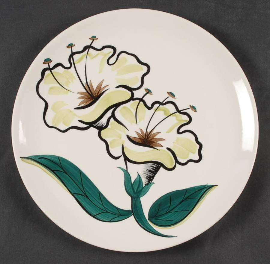 Evening Flower Dinner Plate by Blue Ridge Southern Pottery-1