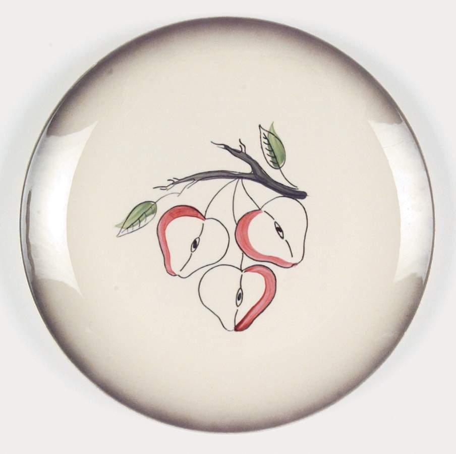 Fantasy Apple Dinner Plate by Blue Ridge Southern Pottery-1