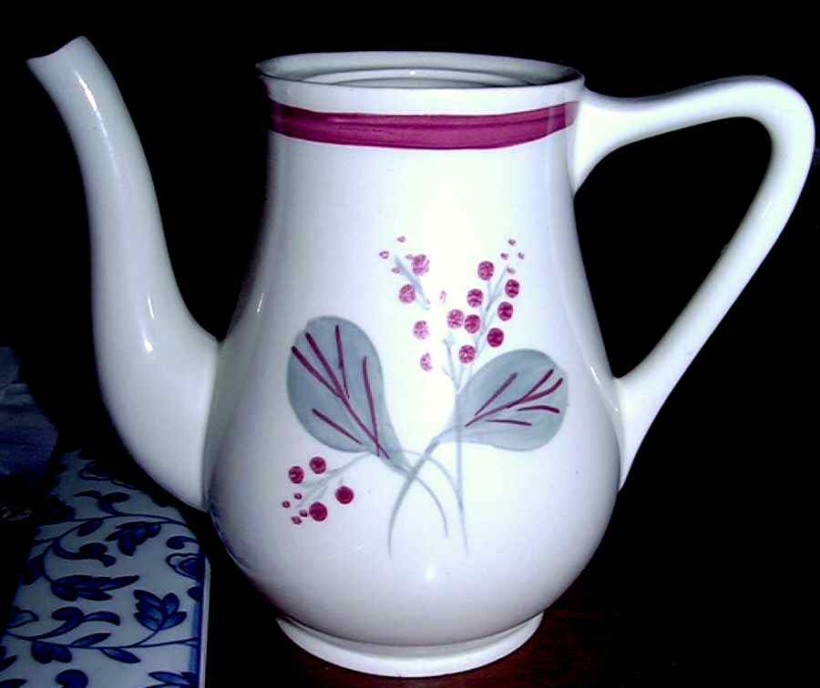 Fairy Tale Coffee Pot No Lid by Blue Ridge Southern Pottery-1