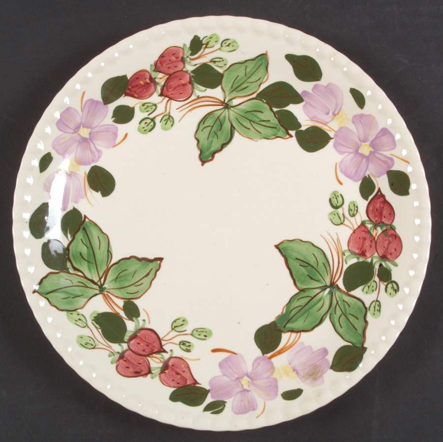 Flowering Berry Luncheon Plate by Blue Ridge Southern Pottery-1