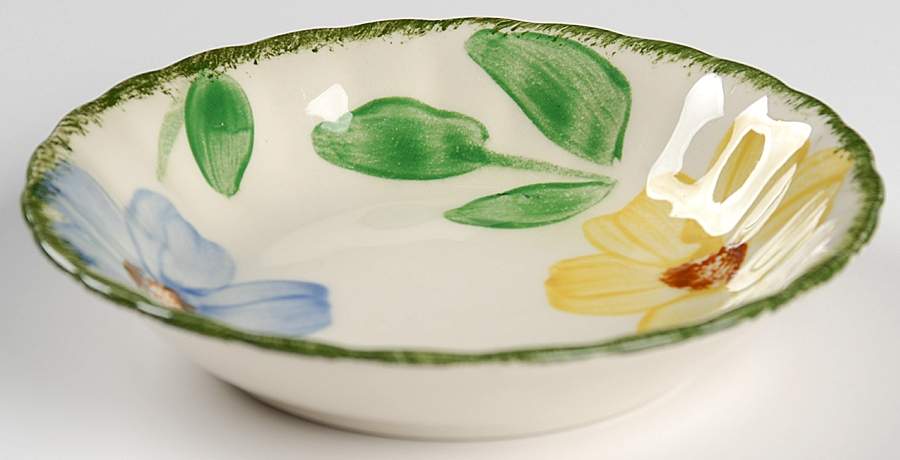 Flower Ring Fruit/Dessert (Sauce) Bowl by Blue Ridge Southern Pottery-1