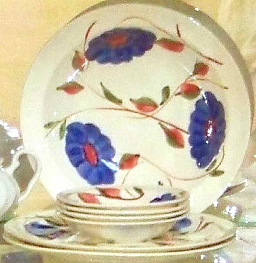 Fluffy Ruffles Dinner Plate by Blue Ridge Southern Pottery-1