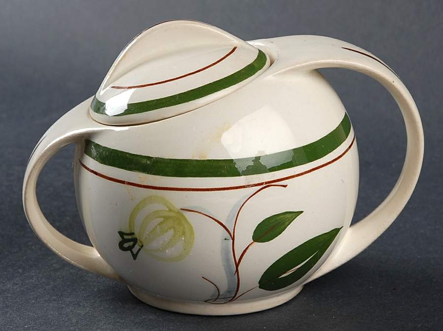 Forest Fruit Sugar Bowl & Lid by Blue Ridge Southern Pottery-1