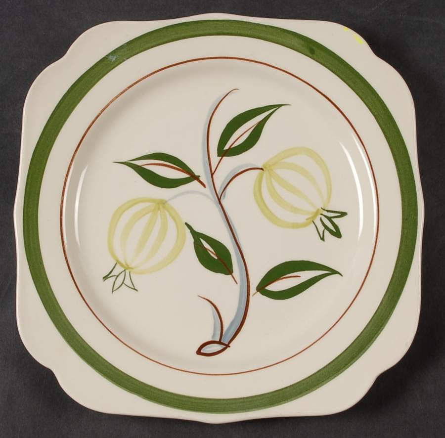 Forest Fruit Square Salad Plate by Blue Ridge Southern Pottery-1