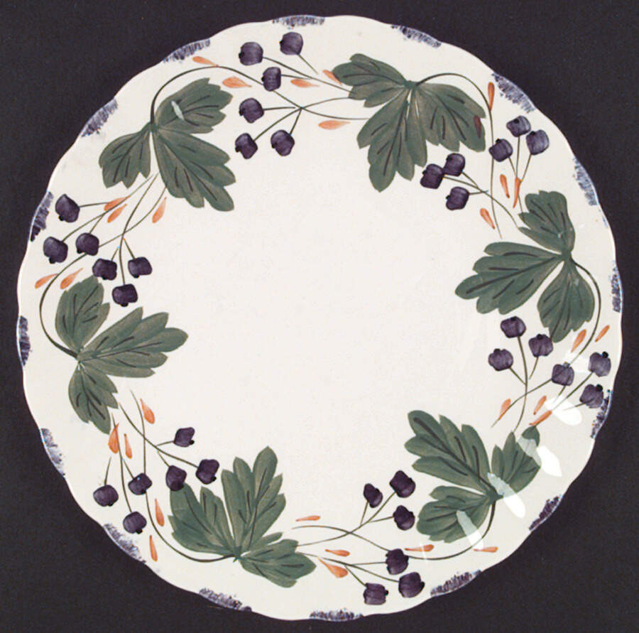 Fox Grape Luncheon Plate by Blue Ridge Southern Pottery-1