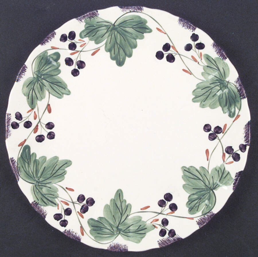 Fox Grape Dinner Plate by Blue Ridge Southern Pottery-1