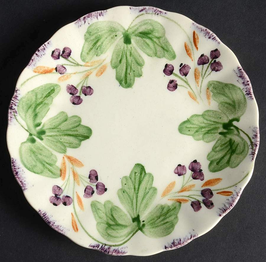 Fox Grape Bread & Butter Plate by Blue Ridge Southern Pottery-1