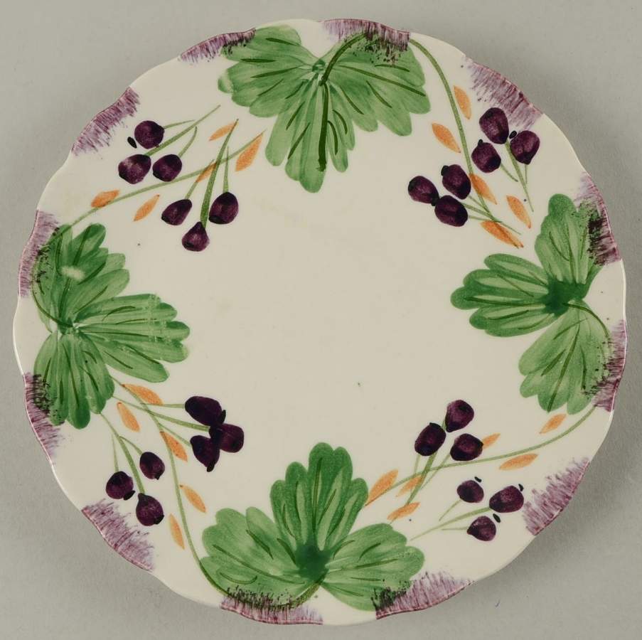 Fox Grape Dessert/Pie Plate by Blue Ridge Southern Pottery-1