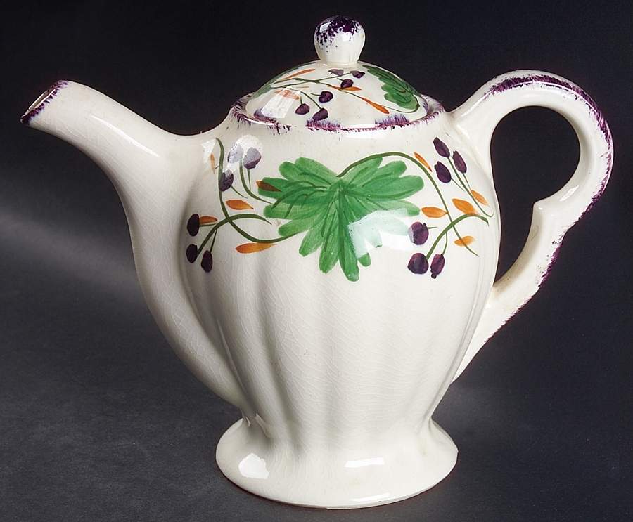 Fox Grape Teapot & Lid by Blue Ridge Southern Pottery-1