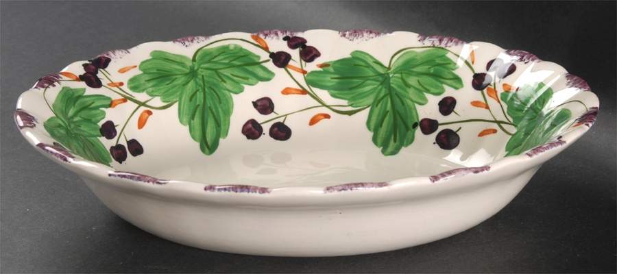 Fox Grape 9" Round Vegetable Bowl by Blue Ridge Southern Pottery-1
