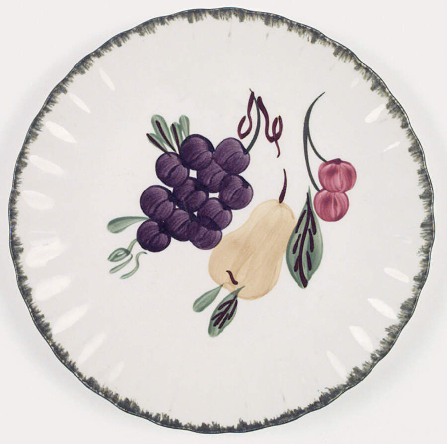 Fruit Fantasy Dinner Plate by Blue Ridge Southern Pottery-1