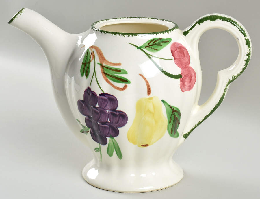 Fruit Fantasy Teapot No Lid by Blue Ridge Southern Pottery-1