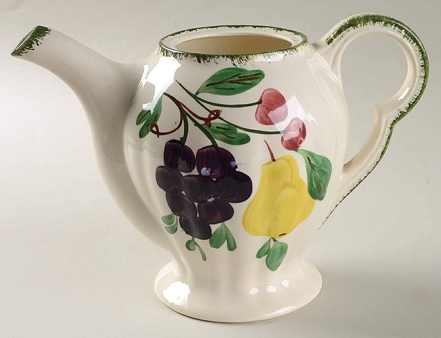 Fruit Fantasy Coffee Pot No Lid by Blue Ridge Southern Pottery-1