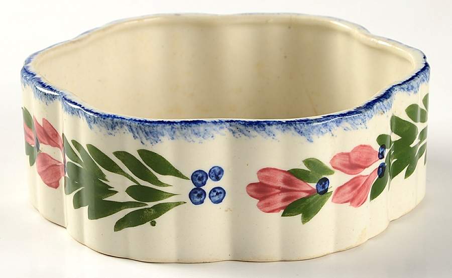 French Peasant Candy Box No Lid by Blue Ridge Southern Pottery-1