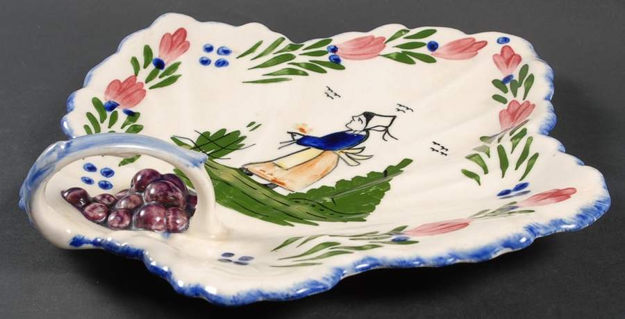 French Peasant 10" Leaf Tray by Blue Ridge Southern Pottery-1