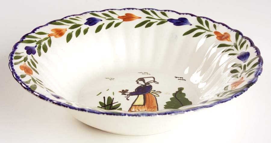 French Peasant 9" Round Vegetable Bowl by Blue Ridge Southern Pottery-1