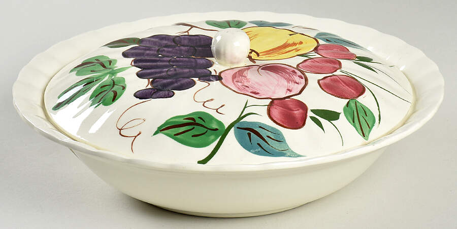 Fruit Punch Round Covered Vegetable by Blue Ridge Southern Pottery-1