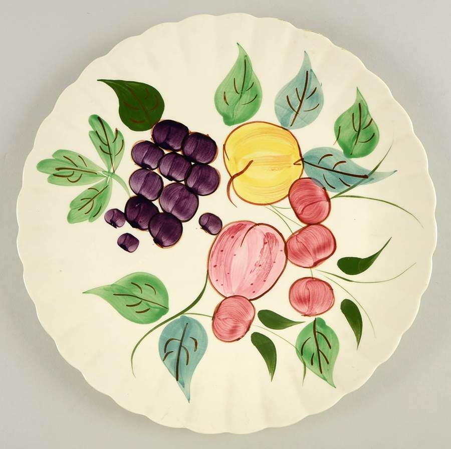 Fruit Punch 11" Chop Plate (Round Platter) by Blue Ridge Southern Pottery-1