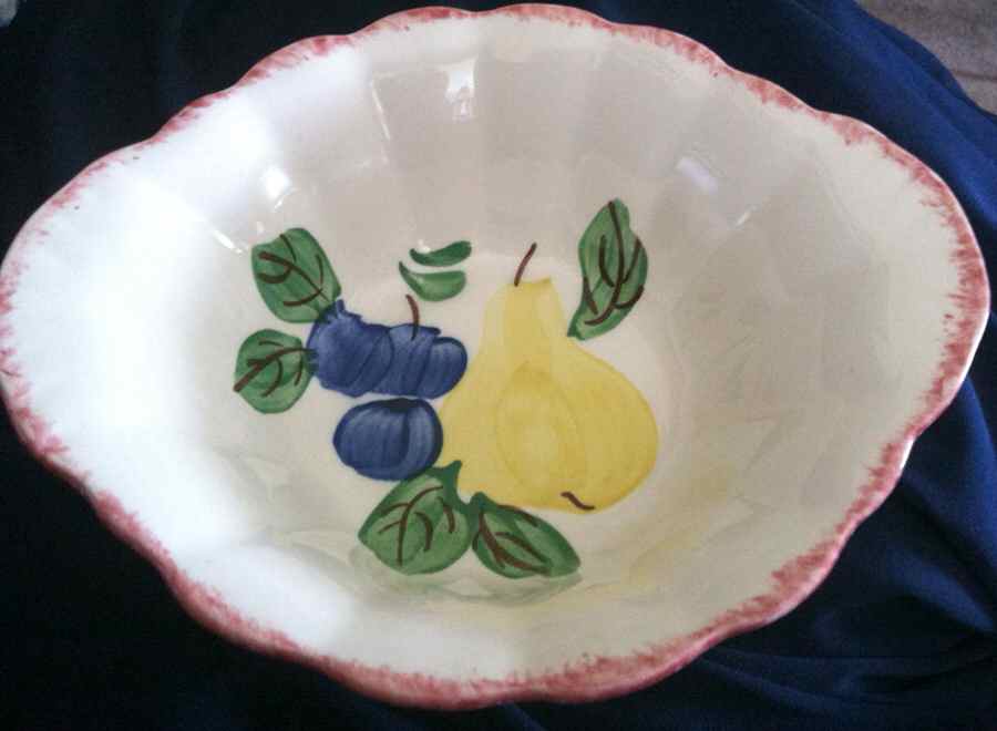 Fruit Salad Lugged Cereal Bowl by Blue Ridge Southern Pottery-1