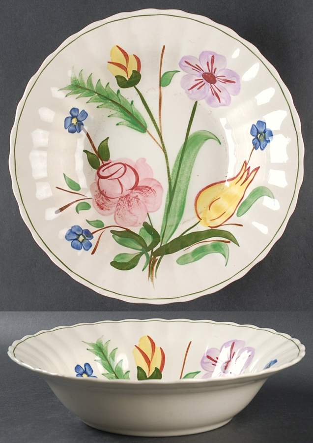 Garden Lane 9" Round Vegetable Bowl by Blue Ridge Southern Pottery-1