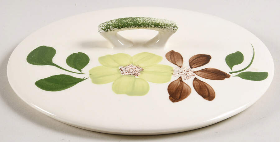 Green Briar Lid for Round Vegetable by Blue Ridge Southern Pottery-1