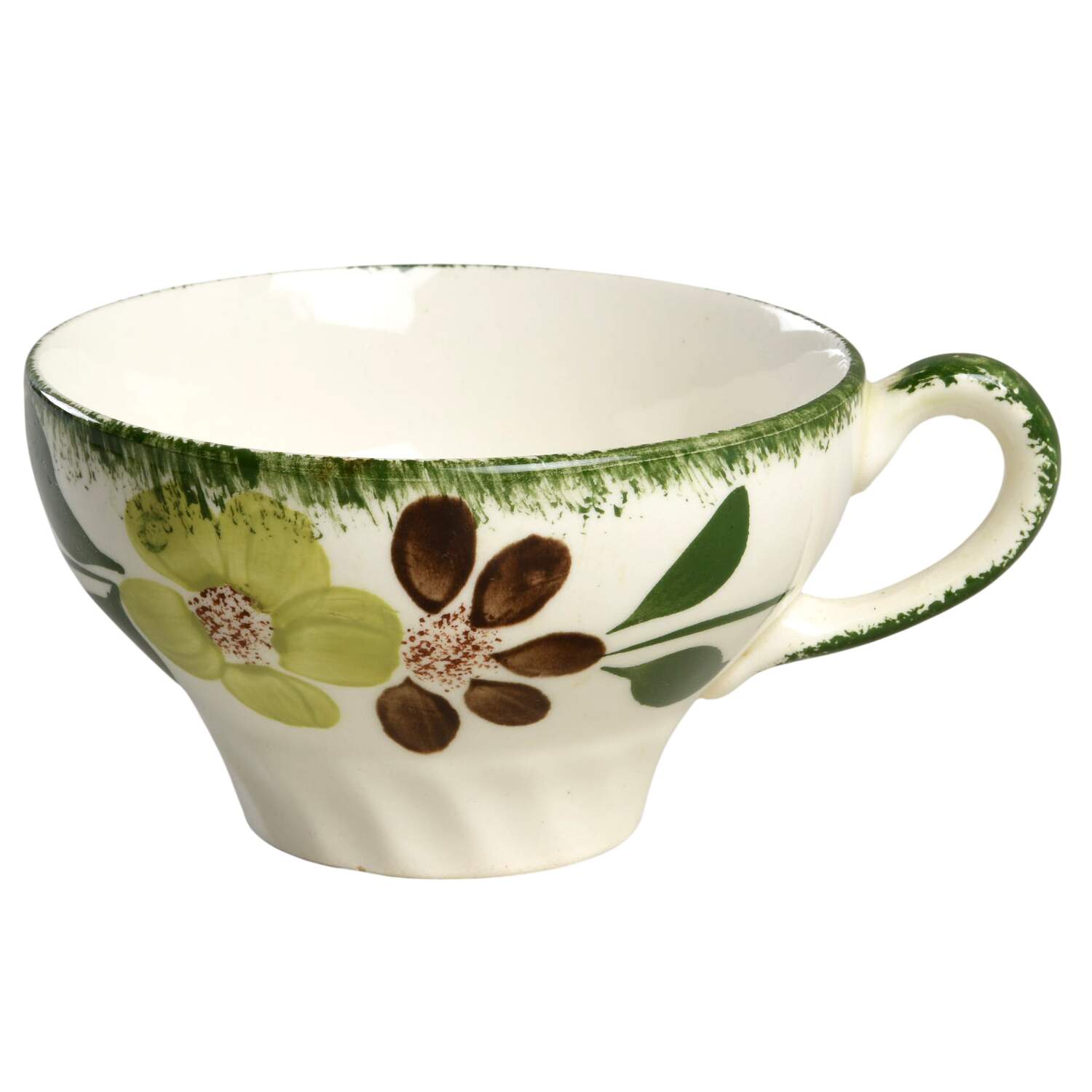 Green Briar Flat Cup by Blue Ridge Southern Pottery-1