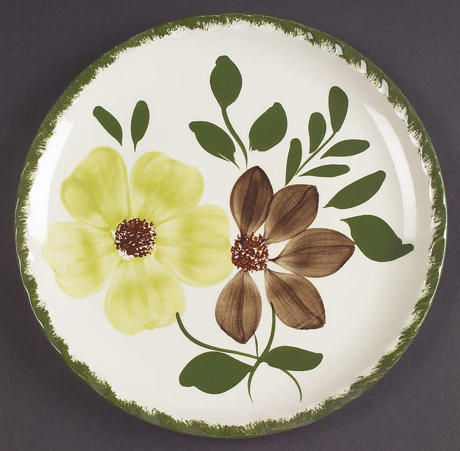 Green Briar Luncheon Plate by Blue Ridge Southern Pottery-1