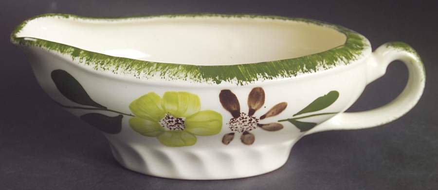 Green Briar Gravy Boat by Blue Ridge Southern Pottery-1